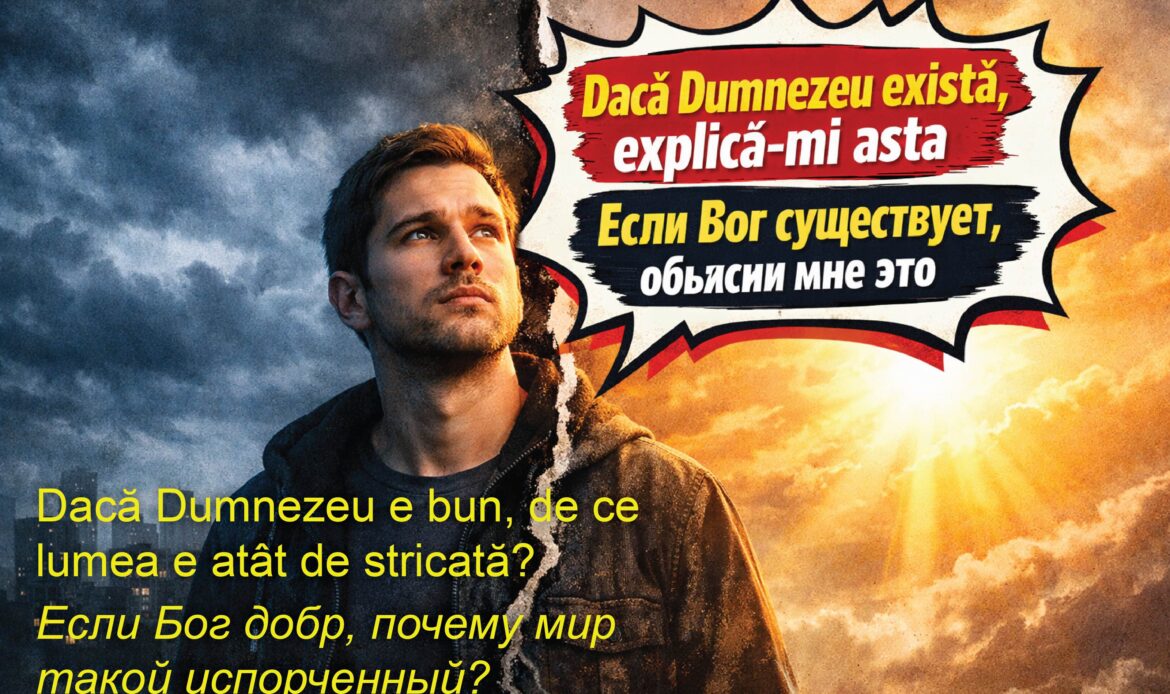 Dacă Dumnezeu e bun, de ce lumea e atât de stricată?